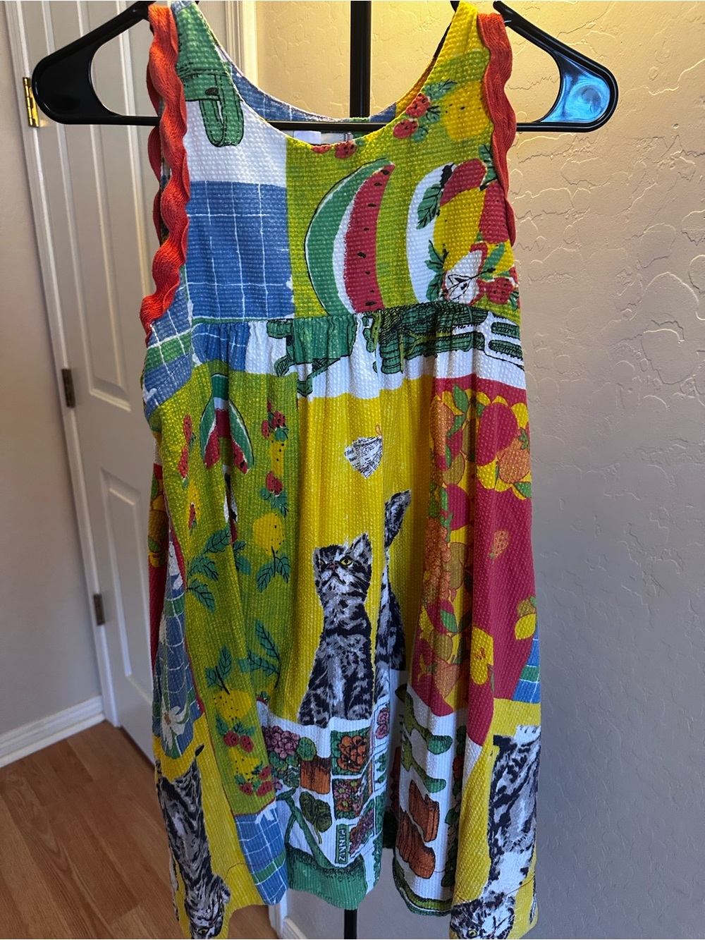 Kimchi Blue Patchwork Scalloped Babydoll Dress - Picture 3 of 7